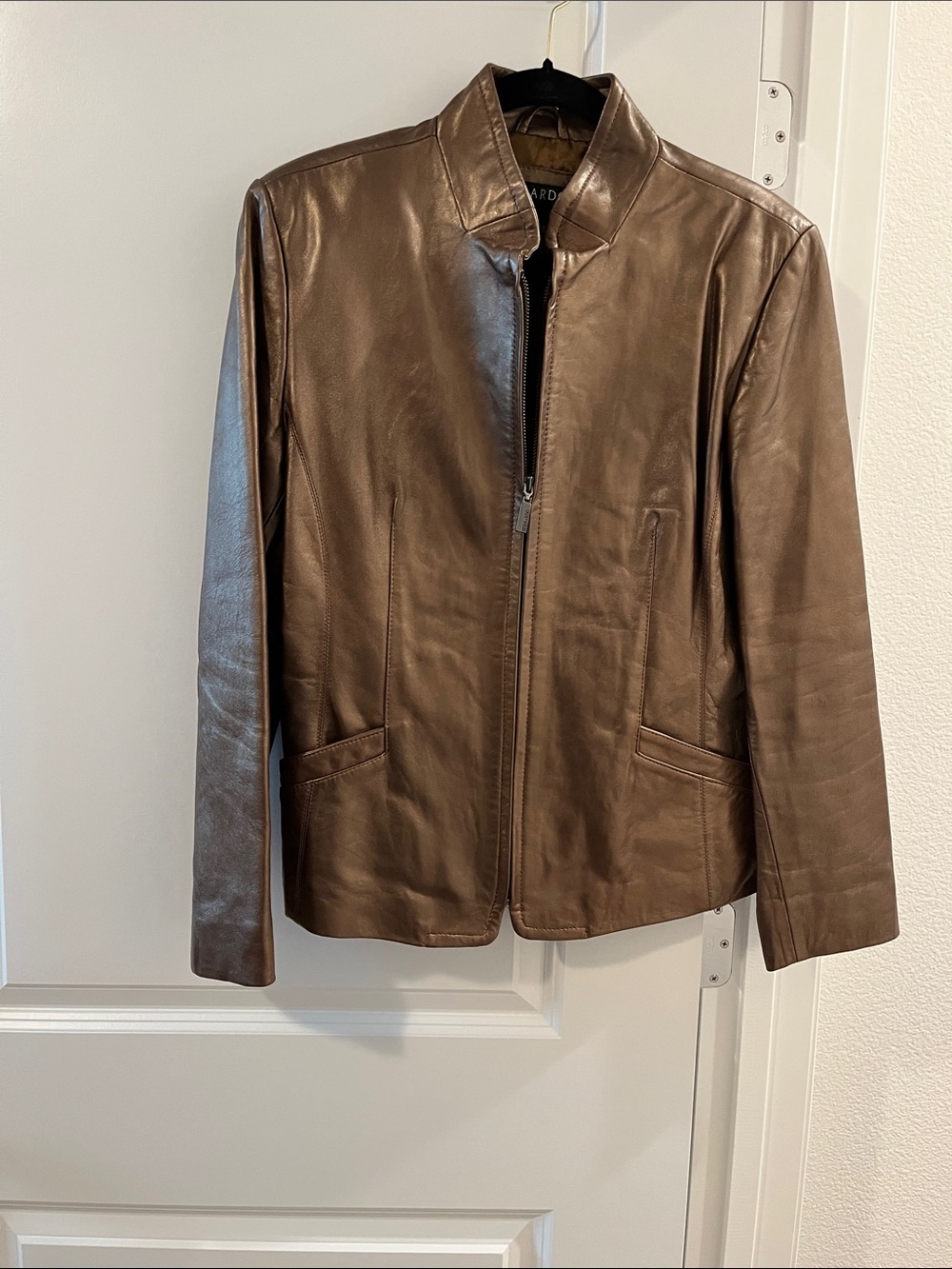 Bronze leather jacket